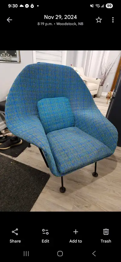 Early vintage womb chair by Eeros Saarinen, View more