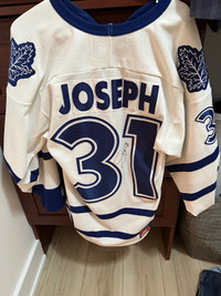 Curtis Joseph Signed Toronto White Hockey Jersey (JSA) — RSA