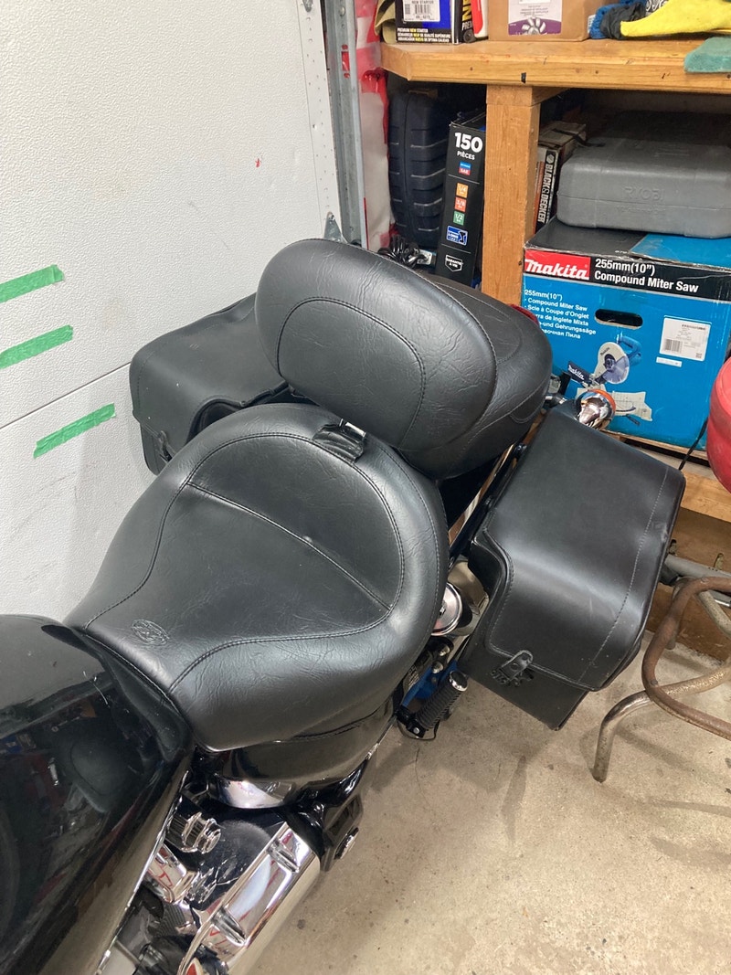 Mustang Wide Vintage 2PC Touring Seat Honda Vtx C Motorcycle Parts