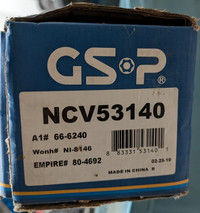 GSP NCV53140 CV Axle Assembly (Front Driver Side)