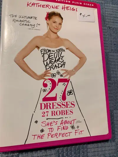 Chick flick - DVD movie - 27 Dresses - $4.00, View more