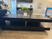 Coffee Table - Black solid wood