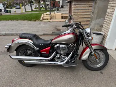 Kawasaki Vulcan 900 8500 km second owner. Stored in a heated garage and oil change done. Also come w...