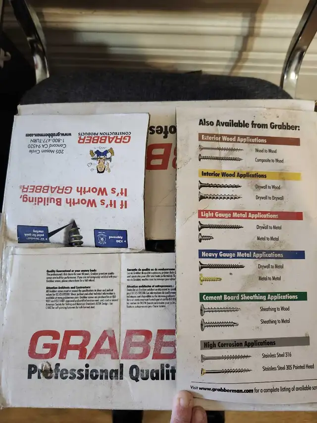 Grabber Drywall Screws64324637875971123