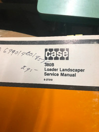 Original Factory Case Diesel 380B  tractor service manual