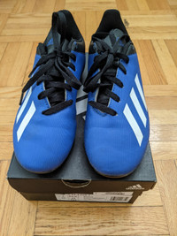 Soulier, chaussure de soccer-Adidas pour enfant (bleu)
