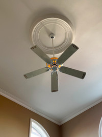 Ceiling Fan White with lights & suspension rod or flush