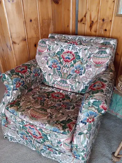 William Morris styled armchair, View more