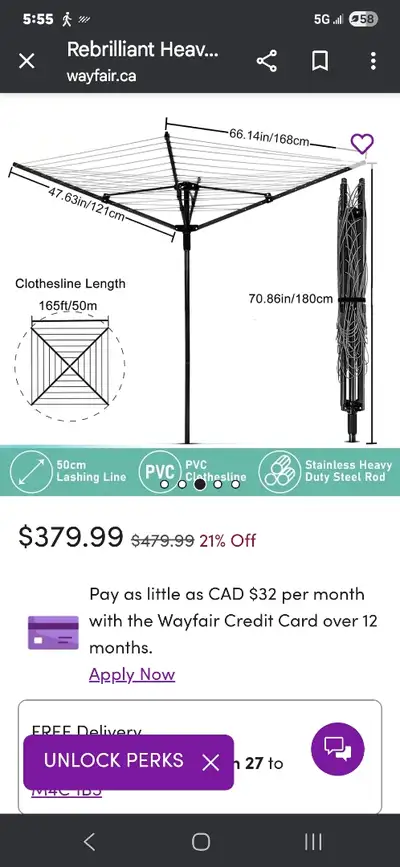 Umbrella cloths line, View more