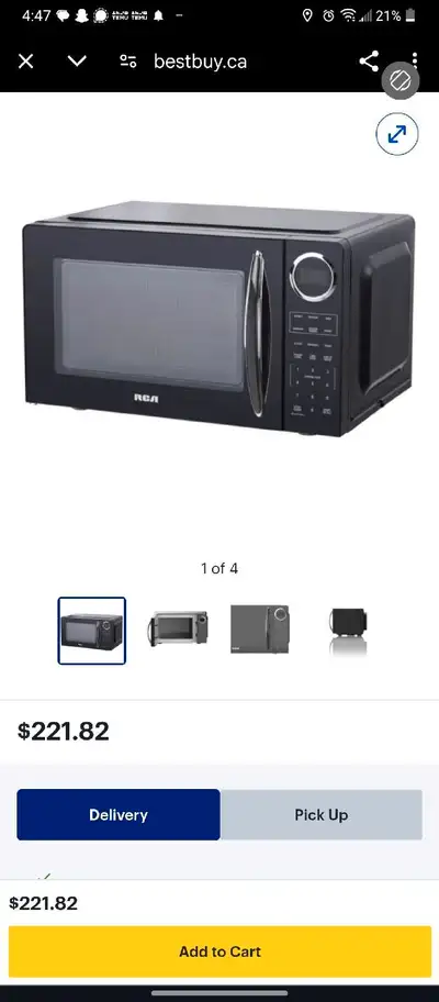 I am selling a used microwave oven that is only 3 days old. The retail price is roughly $255, includ...