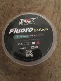 Fluorocarbon leader material 7.15lb test 120 m