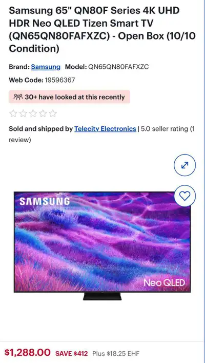 Samsung 65" Neo QLED Smart TV, View more