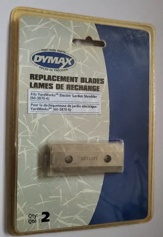 Dymax Replacement BladesFits Yardworks Electric Garden Shredder in Lawnmowers & Leaf Blowers in Oshawa / Durham Region - Image 2