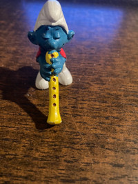 Smurfs 2.0048 Flautist Smurf PVC Figurine (1978)