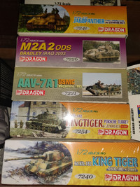 Dragon 1/72 Armor Kits ($20-$30 each)