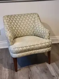 Antique Green Wingback Armchair.Green Chairs 