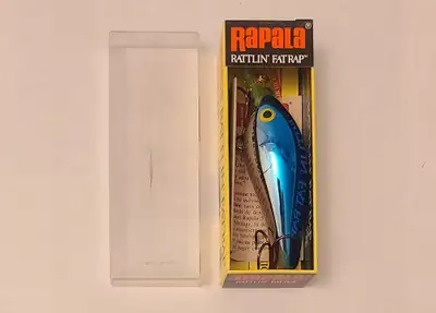 NEW - RAPALA RFR-7 CHB Chrome Blue Rattlin' Fat Rap fishing bait, View more