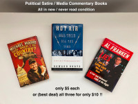 Michael Moore, Al Franken, Howard Kurtz - HC Books - $5 each