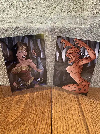 Brand new in protective sleeves. Never removed. Guaranteed mint condition. This 2 card matching set...