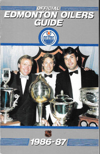 SPORT Hockey - Official Media guide 1986-87 EDMONTON OILERS