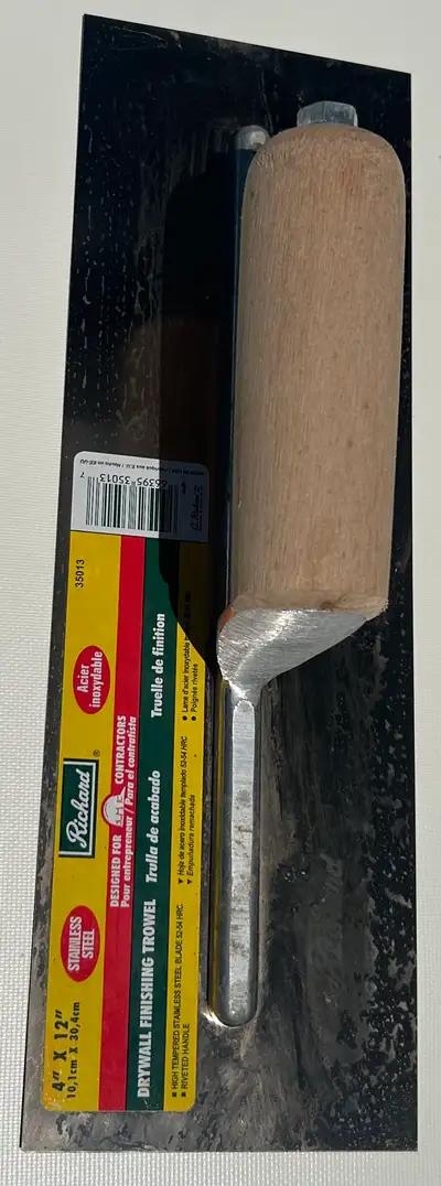 Richard 12" Stainless Steel Drywall Finishing Trowel , View more