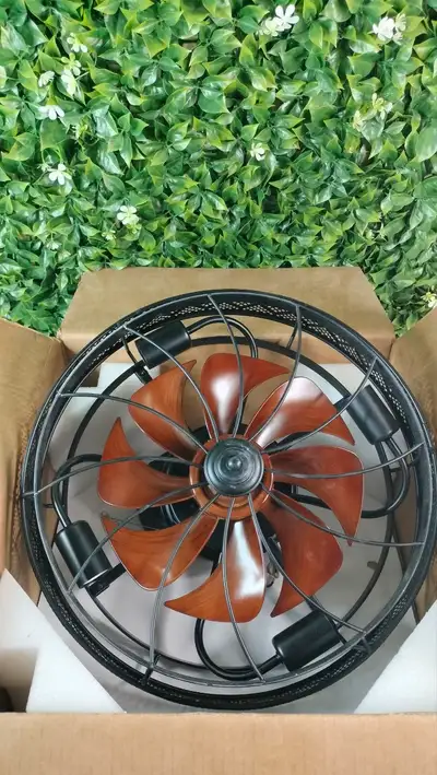 SHIHOT Low Profile Caged Ceiling Fans with Lights, View more