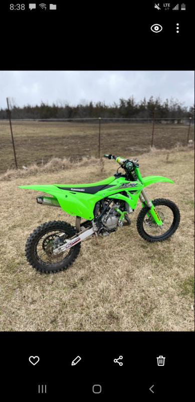 Brand new freshly rebuilt 2017 KX 85.  With after market add ons in Dirt Bikes & Motocross in Napanee - Image 2