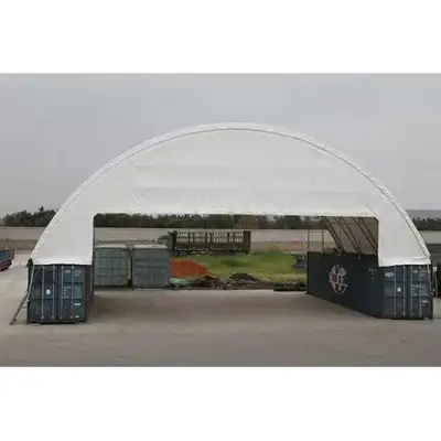 Size: 18.3 x 12 x6 m (60'x40'x20' ) Total height: 7.32m Frame: Double truss galvanized tube Spacing:...