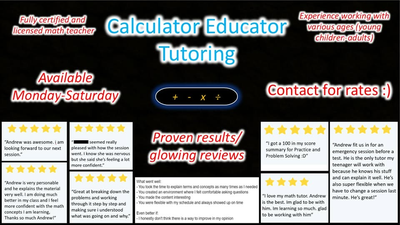 World's BEST Math Tutor!!!, View more