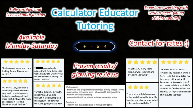 World's BEST Math Tutor!!!