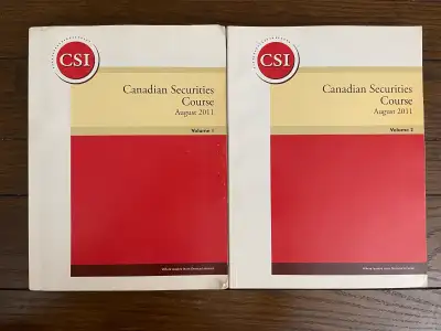Canadian Securities Course - Volume 1 & 2