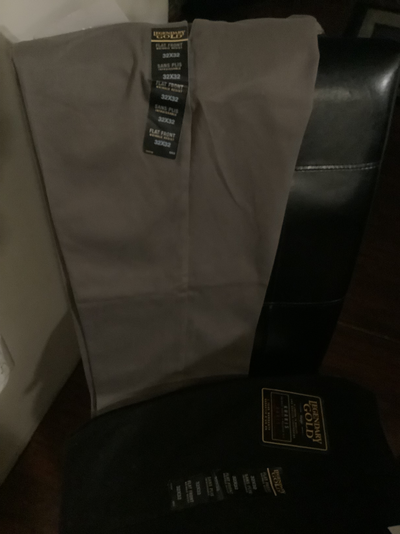 Brand NEW MENS cotton dress pants*2 LEFT! Black/khaki tan $30, View more