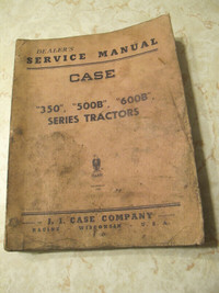 Original Vintage Case 350,500B,600B Tractor Service Manual
