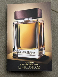 Men's Cologne: Dolce &amp; Gabbana 1.5ML Tester: The One