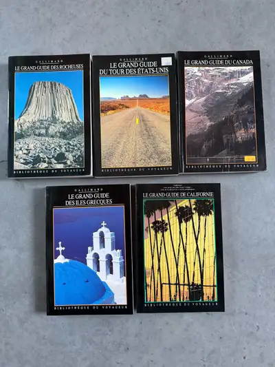 5 Livres Bibliothèque du Voyageur, comme Neuf, 1988-1990, View more
