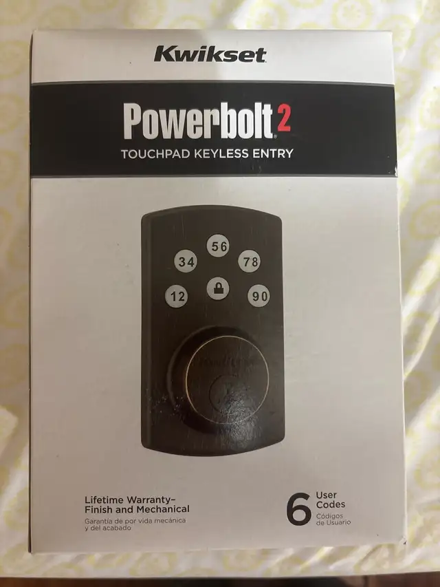 Kwikset Powerbolt 2 Touchpad Keyless Entry in Security Systems in City of Montréal - Image 2