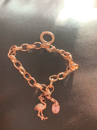Flamingo Bracelet with Charm