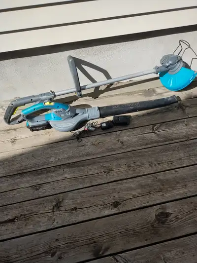 Leaf blower and grass trimmer, View more