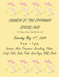 VENDORS WANTED FOR SPRING FAIR