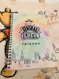 Brand new unused Friends notebook,pencil case,pencils,pens,etc. 
