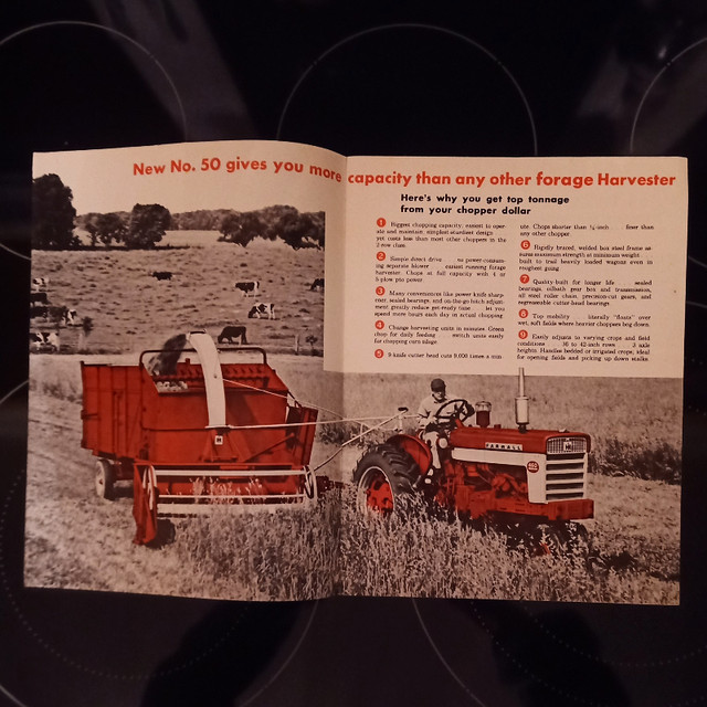 1963 McCormick International 50 Forage Harvester Sales Brochure in Arts & Collectibles in Owen Sound - Image 2