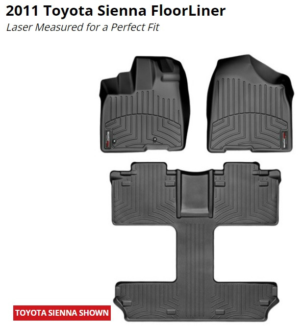 WeatherTech FloorLiner – for Toyota Sienna in Other Parts & Accessories in Fredericton - Image 4