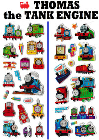 THOMAS THE TANK ENGINE  3D puffy Stickers