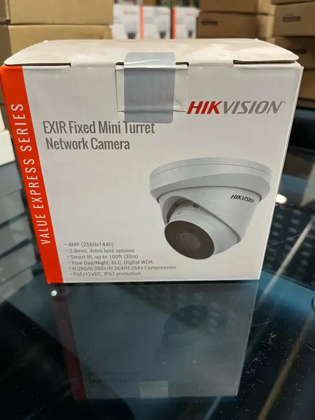 Hikvision 4MP EXIR Fixed Mini Turret Network Camera – ECI-T44F2  in Security Systems in Edmonton - Image 2