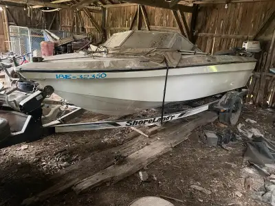 Pretty nice shorelander boat trailer for sale, bought the boat and trailer thinking I would fix it a...