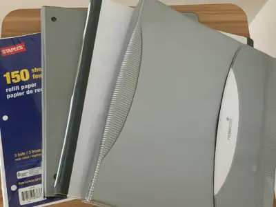 3 Cartables + feuille mobile ｜3 binders + filler paper, View more