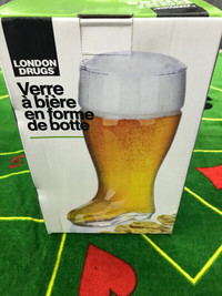 Poker Bridge Glass Beer Boot