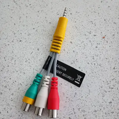 3.5 to RCA Audio Video adapter for TV'S TCL Sony RCA Sanyo LG, View more