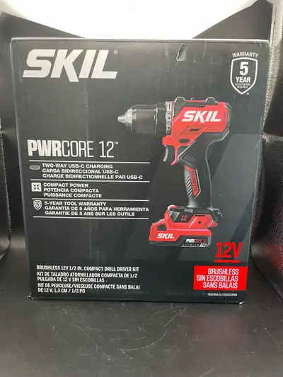 SKIL 1/2” PWRCORE 12 COMPACT DRILL DRIVER KIT, View more
