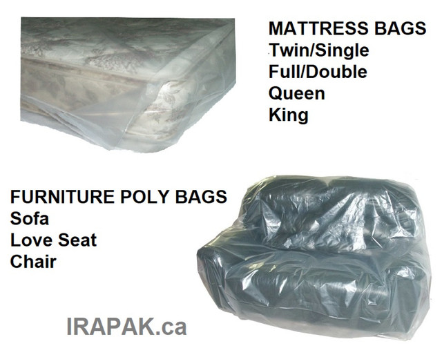 Mattress Bags Furniture Poly Bags Covers Protectors in Other Business & Industrial in City of Toronto